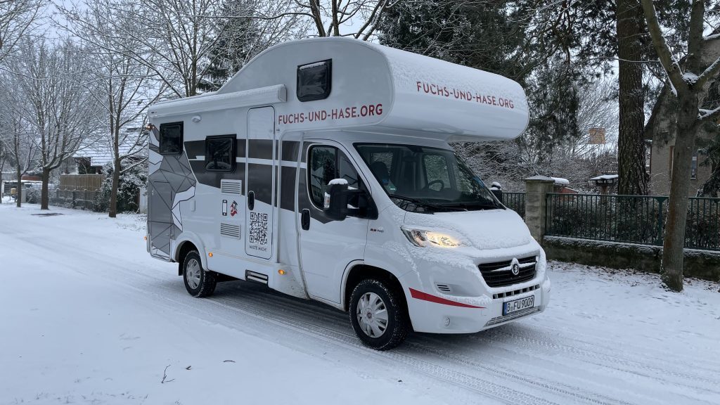 Winterurlaub mit dem Wohnmobil.